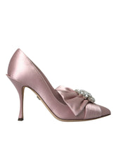 Dolce & Gabbana Pink Satin Crystal High Heels Pumps Shoes -   -  Dolce & Gabbana.